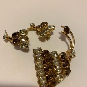 Vintage Sherman Brooch and Earrings